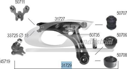 3RG 31729 - Track Control Arm car-mod.net