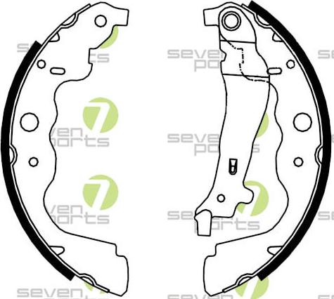7 SEVEN PARTS SVG10992 - Drum Brake Shoe Set car-mod.net