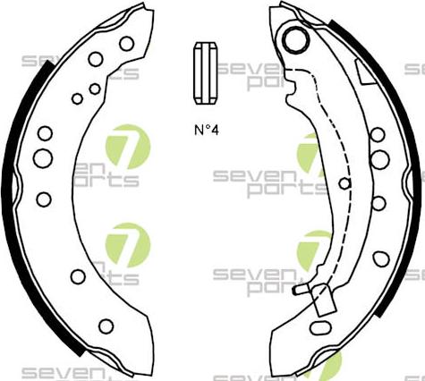 7 SEVEN PARTS SVG10960 - Drum Brake Shoe Set car-mod.net