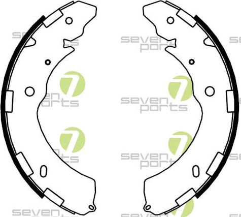 7 SEVEN PARTS SVG10963 - Drum Brake Shoe Set car-mod.net