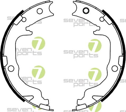7 SEVEN PARTS SVG10989 - Drum Brake Shoe Set car-mod.net