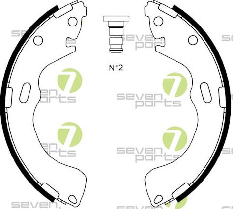 7 SEVEN PARTS SVG10926 - Drum Brake Shoe Set car-mod.net