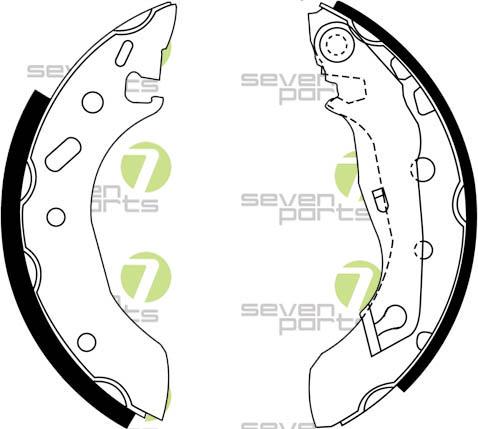 7 SEVEN PARTS SVG10554 - Drum Brake Shoe Set car-mod.net