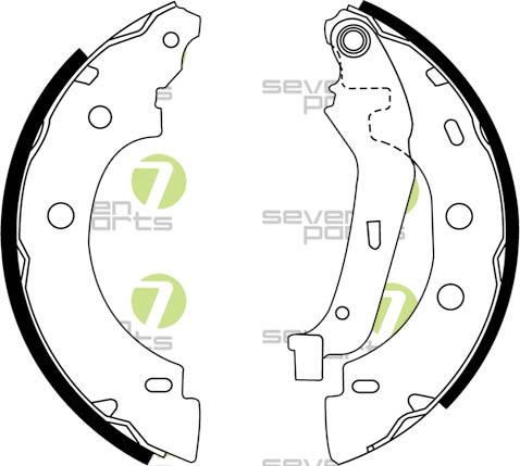 7 SEVEN PARTS SVG10574 - Drum Brake Shoe Set car-mod.net