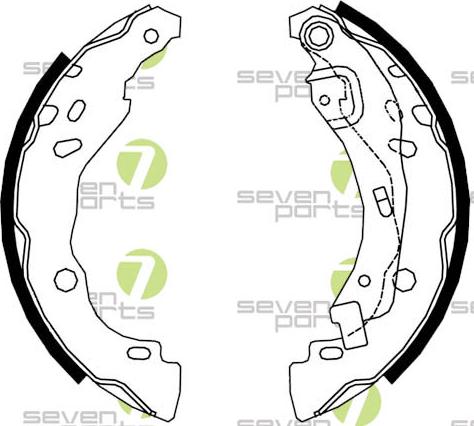 7 SEVEN PARTS SVG10685 - Drum Brake Shoe Set car-mod.net