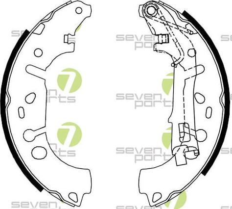 7 SEVEN PARTS SVG10810 - Drum Brake Shoe Set car-mod.net