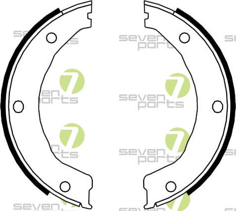 7 SEVEN PARTS SVG10875 - Brake Shoe Set, parking brake car-mod.net