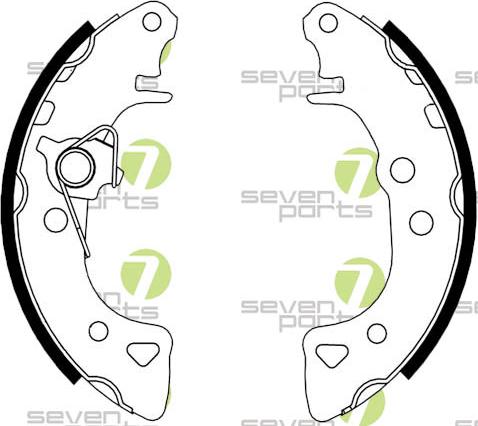 7 SEVEN PARTS SVG10351 - Drum Brake Shoe Set car-mod.net