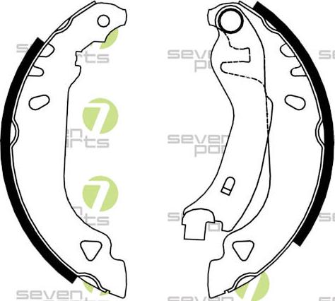 7 SEVEN PARTS SVG10368 - Drum Brake Shoe Set car-mod.net