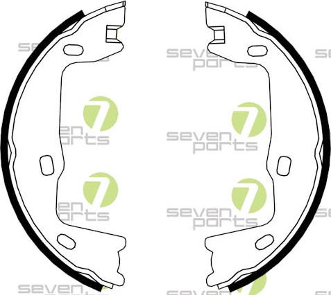 7 SEVEN PARTS SVG10250 - Drum Brake Shoe Set car-mod.net