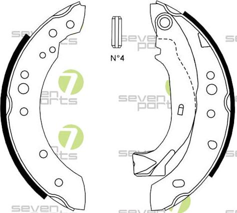 7 SEVEN PARTS SVG10795 - Drum Brake Shoe Set car-mod.net