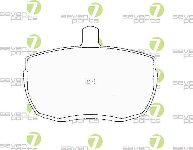7 SEVEN PARTS SVP11100 - Brake Pad Set, disc brake car-mod.net