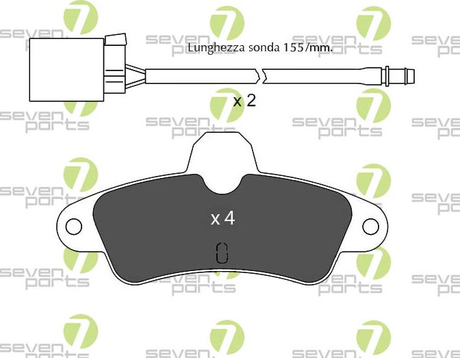 7 SEVEN PARTS SVP17581 - Brake Pad Set, disc brake car-mod.net