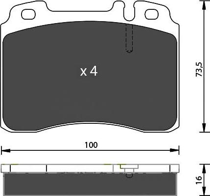 7 SEVEN PARTS SVP17181 - Brake Pad Set, disc brake car-mod.net
