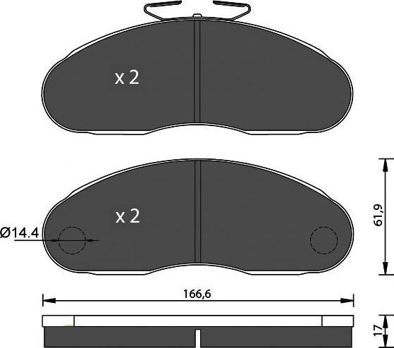 7 SEVEN PARTS SVP26571 - Brake Pad Set, disc brake car-mod.net