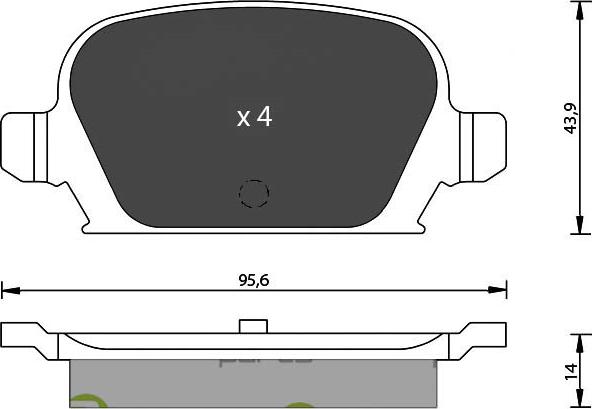 7 SEVEN PARTS SVP20970 - Brake Pad Set, disc brake car-mod.net