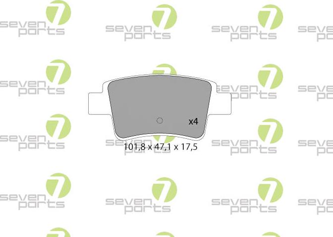 7 SEVEN PARTS SVP23470 - Brake Pad Set, disc brake car-mod.net