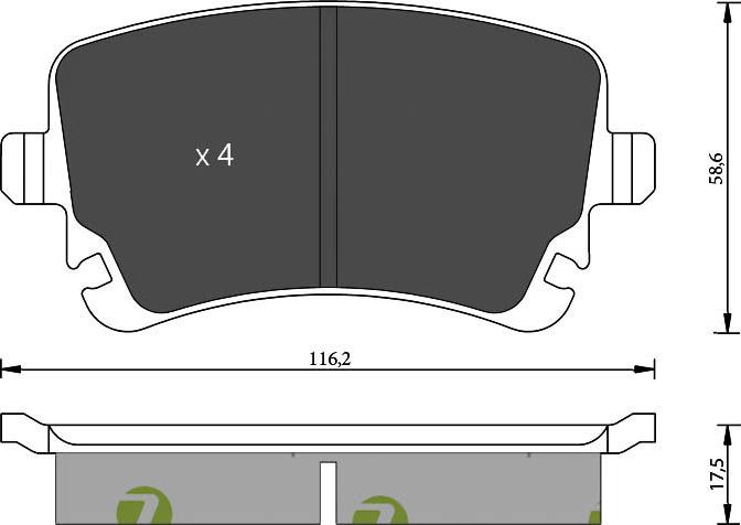 7 SEVEN PARTS SVP22660 - Brake Pad Set, disc brake car-mod.net