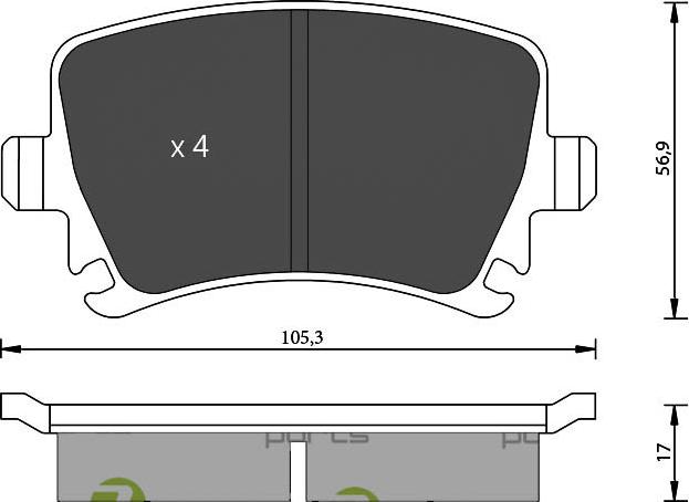 7 SEVEN PARTS SVP22680 - Brake Pad Set, disc brake car-mod.net