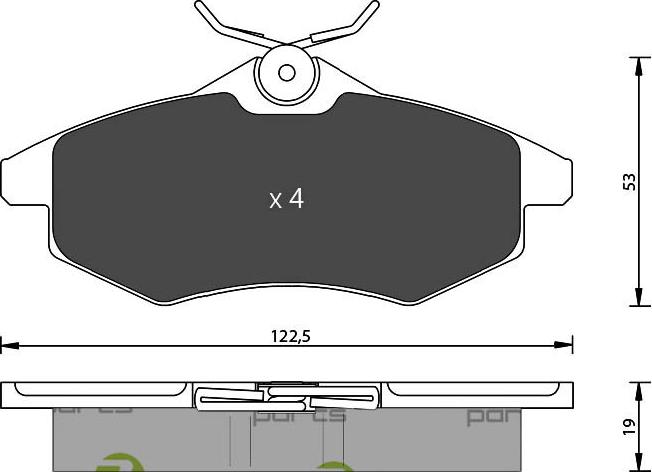 7 SEVEN PARTS SVP22160 - Brake Pad Set, disc brake car-mod.net