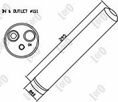 ABAKUS 054-021-0006 - Dryer, air conditioning car-mod.net