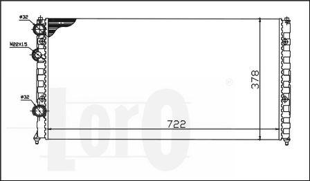 ABAKUS 053-017-0032 - Radiator, engine cooling car-mod.net