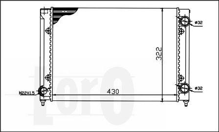 ABAKUS 053-017-0021 - Radiator, engine cooling car-mod.net