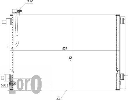 ABAKUS 003-016-0010 - Condenser, air conditioning car-mod.net