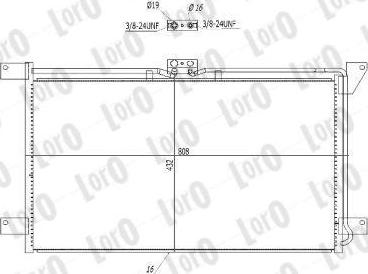 ABAKUS T16-07-006 - Condenser, air conditioning car-mod.net