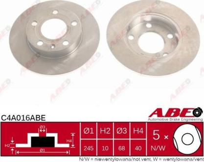 ABE C4A016ABE - Brake Disc car-mod.net