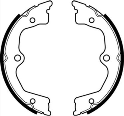 ABE C04024ABE - Brake Shoe Set, parking brake car-mod.net