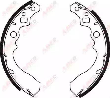 ABE C06008ABE - Drum Brake Shoe Set car-mod.net