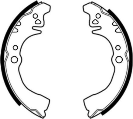 ABE C06017ABE - Drum Brake Shoe Set car-mod.net