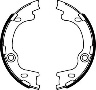 ABE C00325ABE - Drum Brake Shoe Set car-mod.net