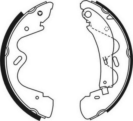 ABE C01054ABE - Drum Brake Shoe Set car-mod.net