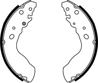ABE C08019ABE - Drum Brake Shoe Set car-mod.net