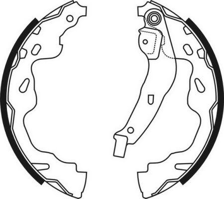 ABE C02074ABE - Drum Brake Shoe Set car-mod.net