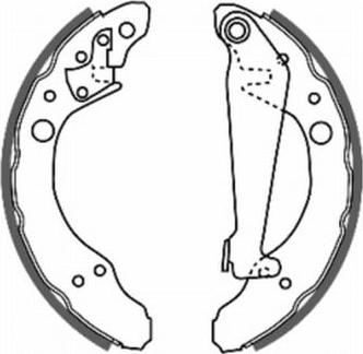 ABE C0A002ABE - Drum Brake Shoe Set car-mod.net