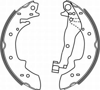 ABE C0B006ABE - Drum Brake Shoe Set car-mod.net