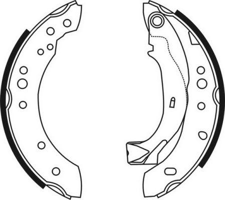 ABE C0C019ABE - Drum Brake Shoe Set car-mod.net