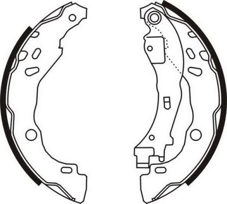 ABE C0C020ABE - Drum Brake Shoe Set car-mod.net