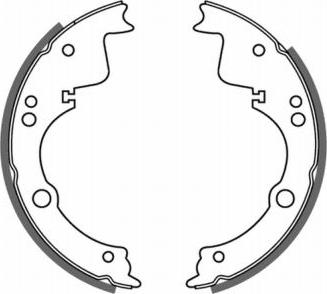 ABE C0E002ABE - Drum Brake Shoe Set car-mod.net