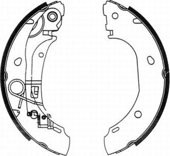 ABE C0F025ABE - Drum Brake Shoe Set car-mod.net