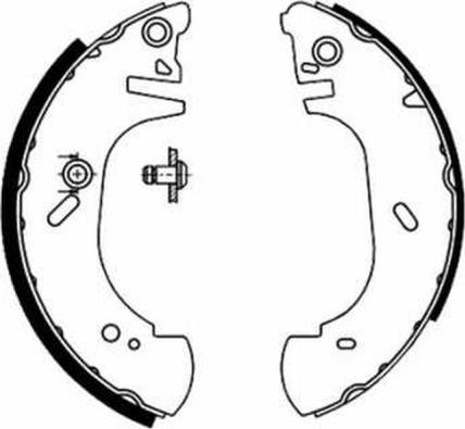 ABE C0G022ABE - Drum Brake Shoe Set car-mod.net