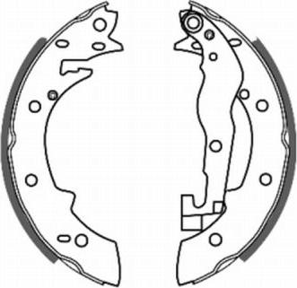 ABE C0P001ABE - Drum Brake Shoe Set car-mod.net