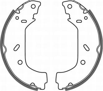 ABE C0P015ABE - Drum Brake Shoe Set car-mod.net