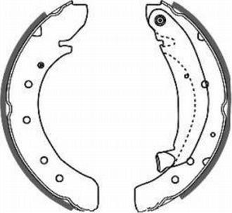 ABE C0P013ABE - Drum Brake Shoe Set car-mod.net