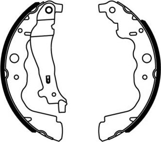 ABE C0R031ABE - Drum Brake Shoe Set car-mod.net