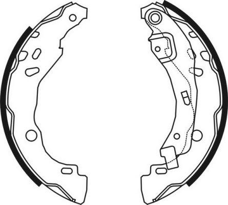 ABE C0R023ABE - Drum Brake Shoe Set car-mod.net