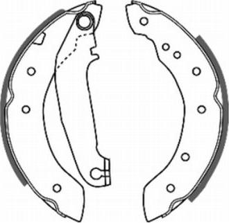 ABE C0V002ABE - Drum Brake Shoe Set car-mod.net